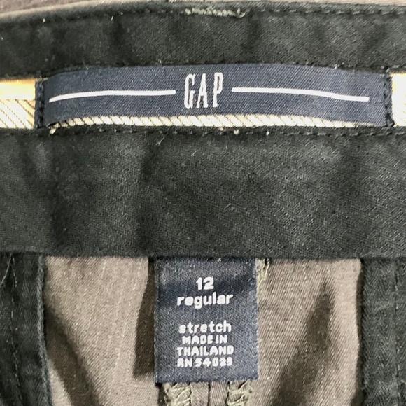 ❌RELISTED❌ VINTAGE Gap Women's Twill Pants Railroad Gray Stripe SIZE 12 - Picture 5 of 13